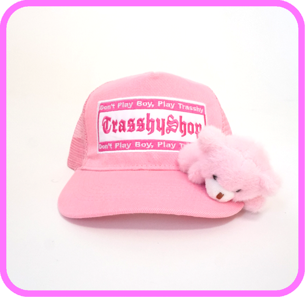 PinkTruckerToyCap