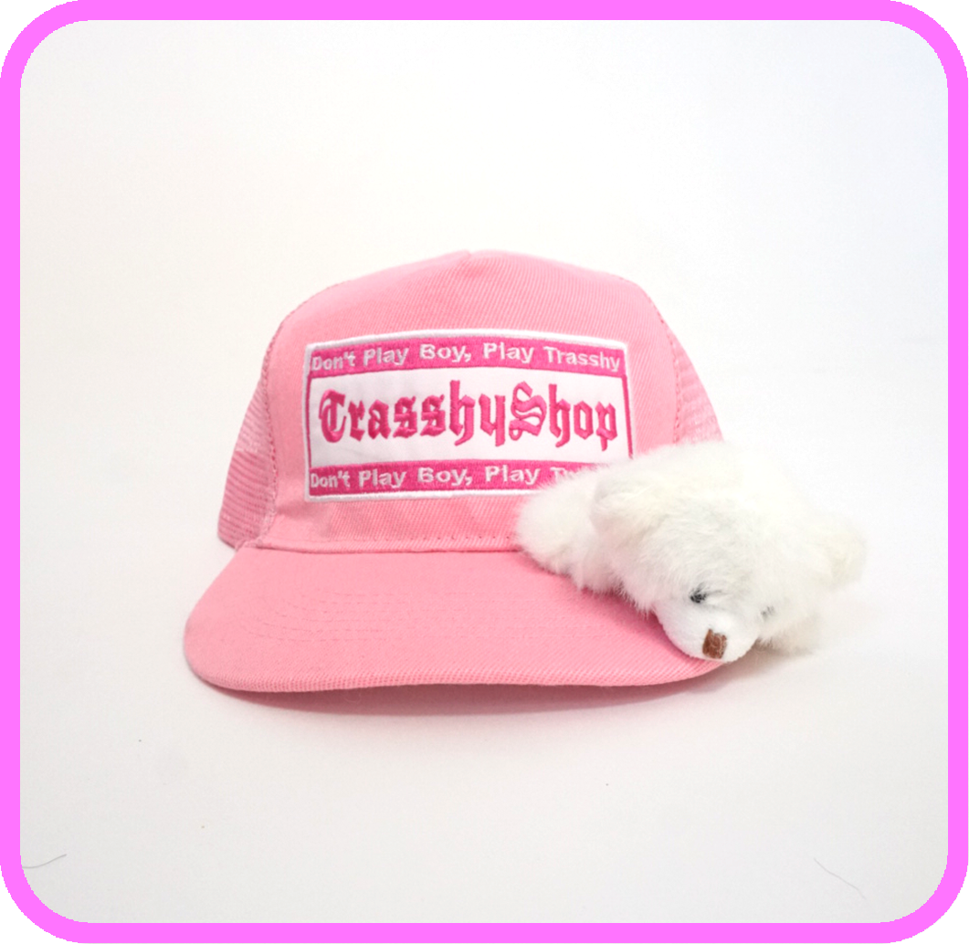 PinkTruckerToyCap