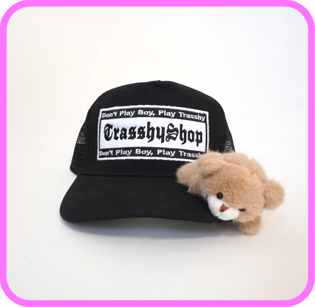 BlackTruckerToyCap