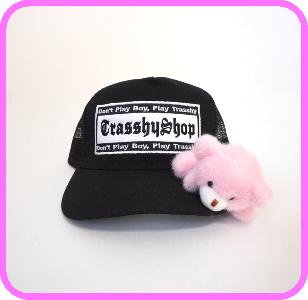 BlackTruckerToyCap