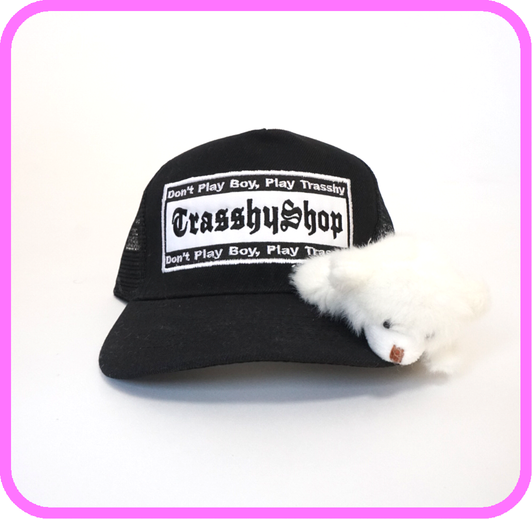 BlackTruckerToyCap