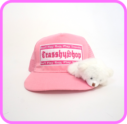 PinkTruckerToyCap