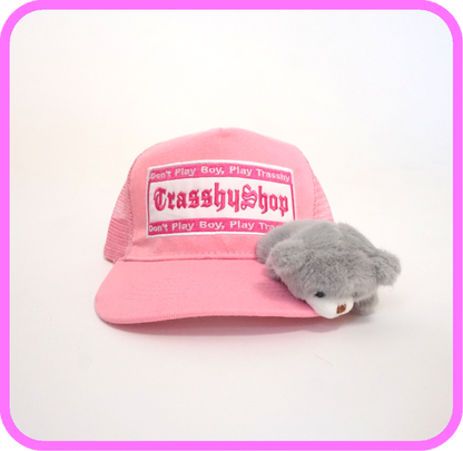 PinkTruckerToyCap